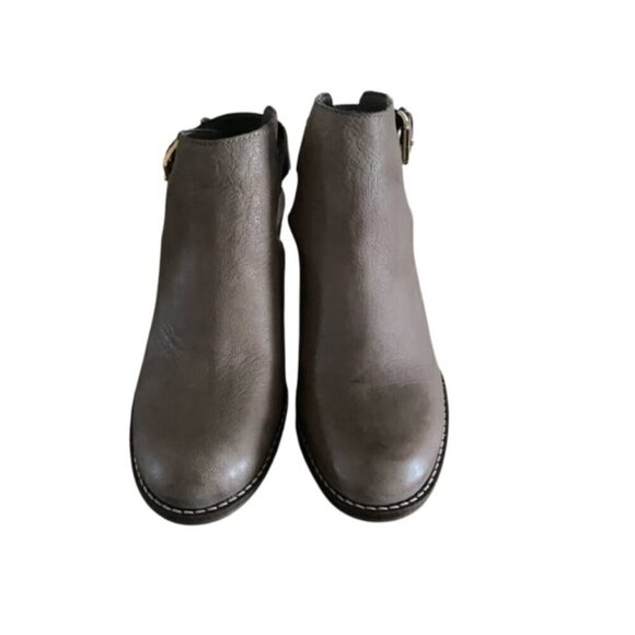Cole Haan Pippa Grey Leather Booties 6 - Picture 3 of 7